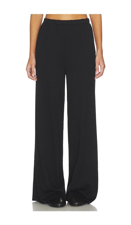 enza costa supima cotton soft everywhere pant in black. - size l (also in s, xs)
