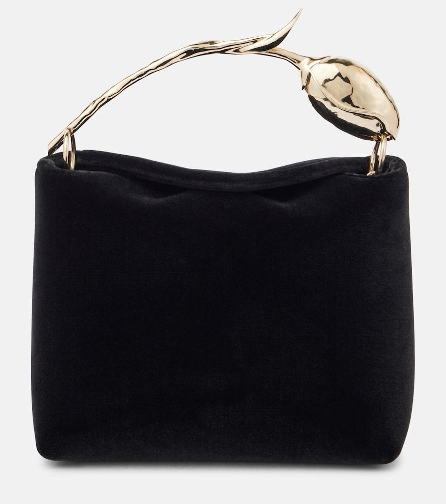 erdem bloom mini velvet tote bag