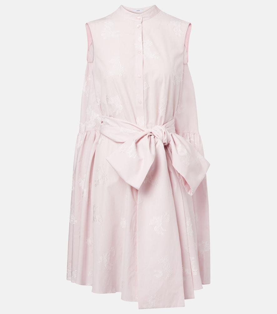 erdem bow-detail minidress