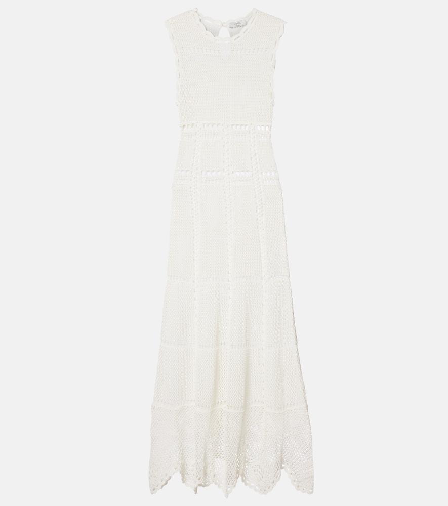 erdem crochet cotton midi dress
