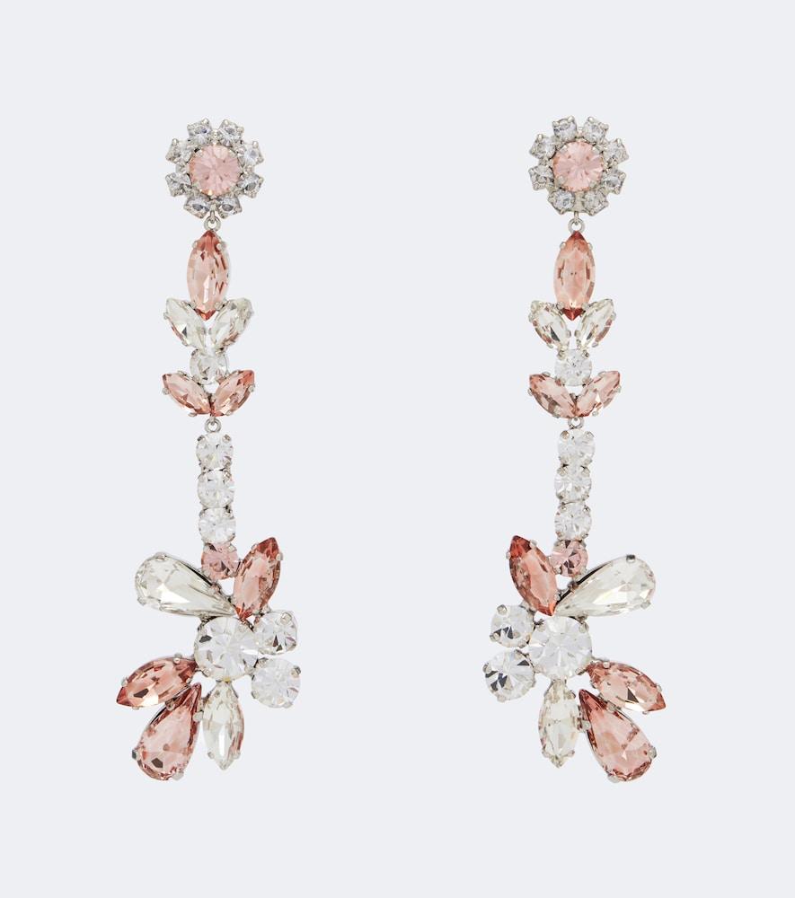 erdem crystal-embellished drop earrings