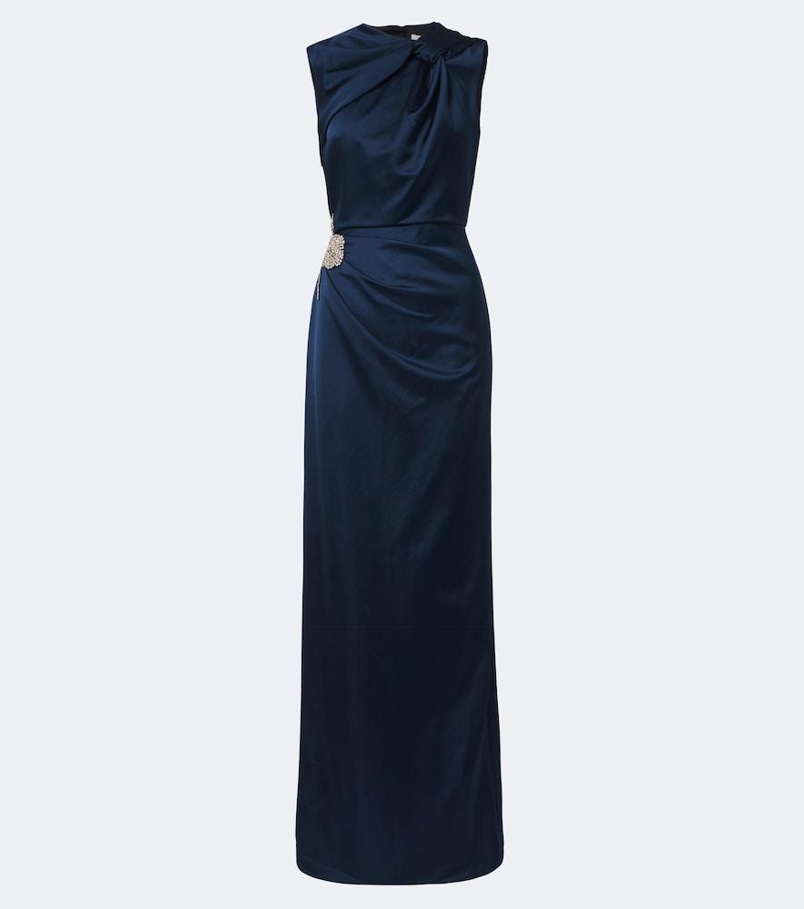 erdem embellished satin gown
