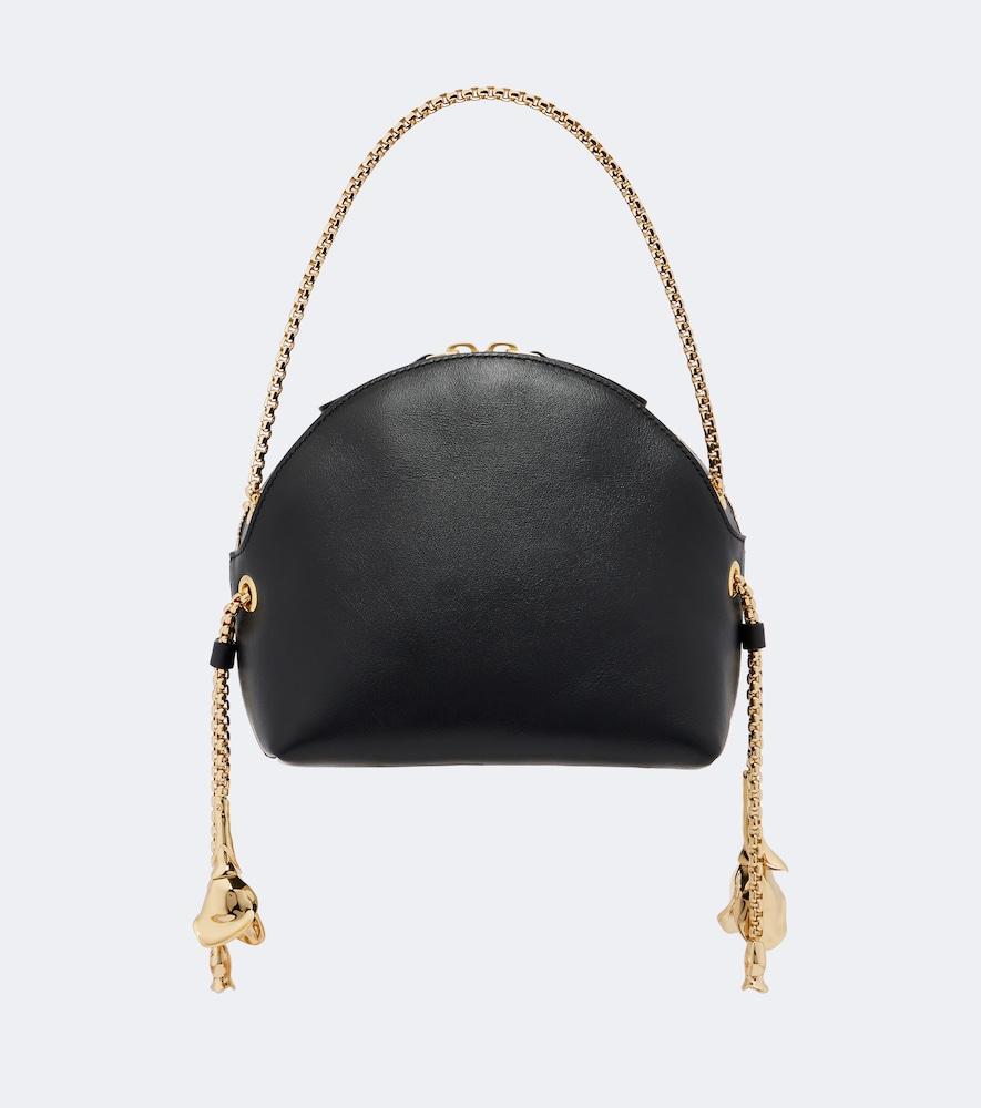 erdem flora leather top-handle bag