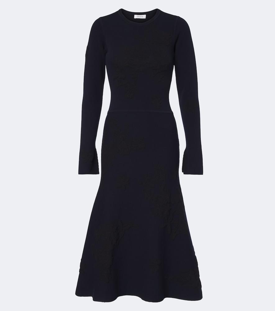 erdem jacquard midi dress