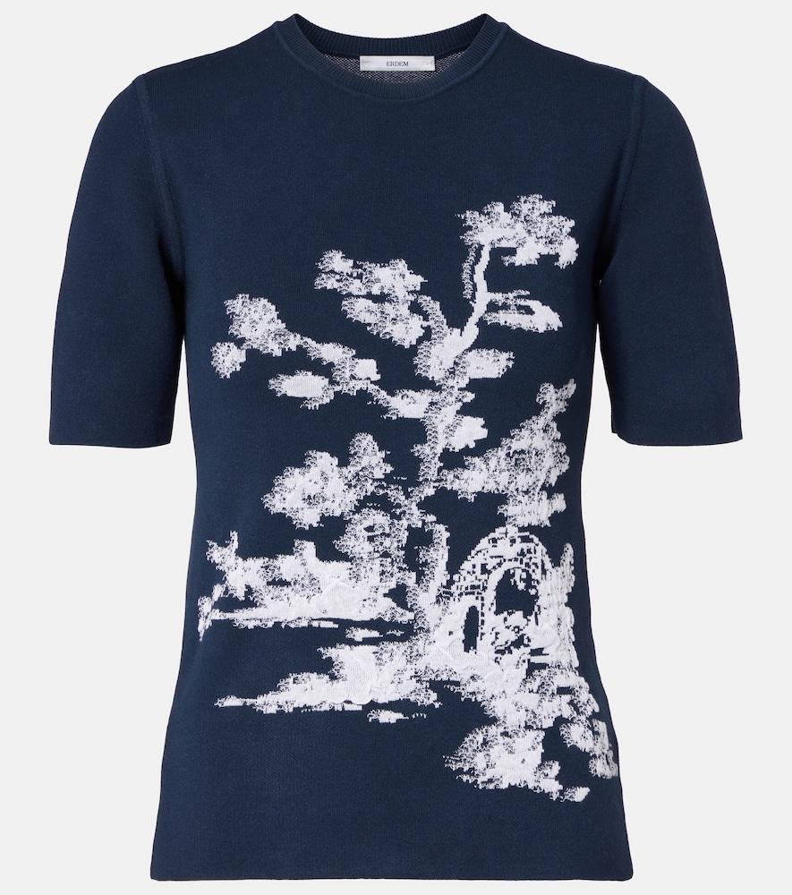 erdem jacquard top