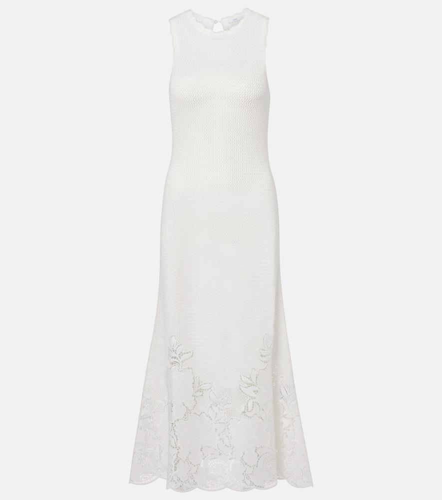 erdem open-knit cotton maxi dress