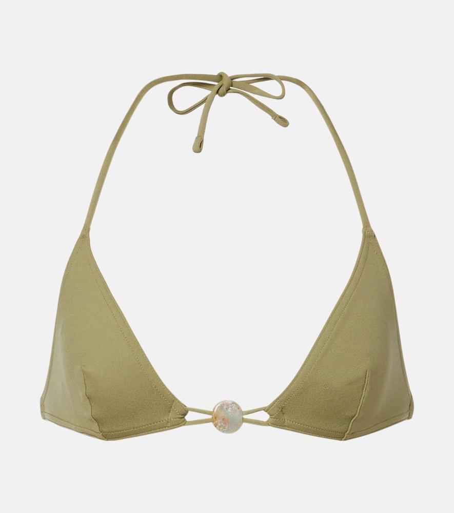eres alva embellished bikini top