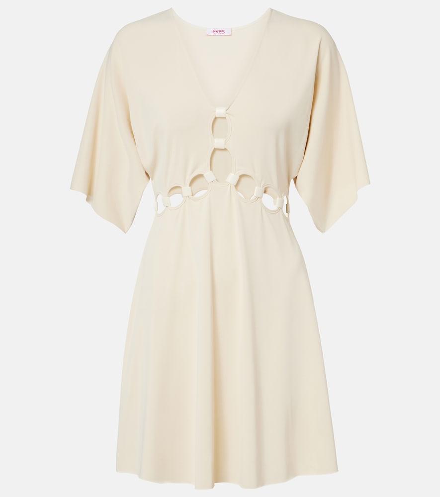 eres connection cutout jersey minidress