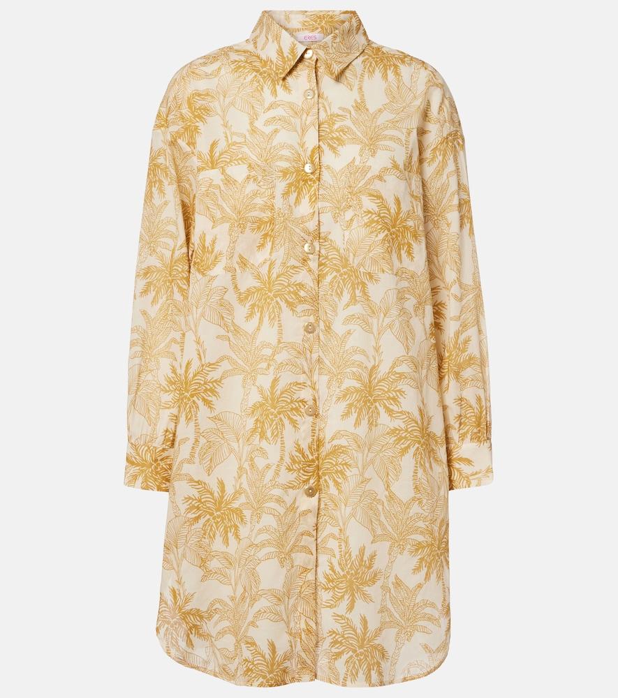 eres exotisme printed cotton voile shirt