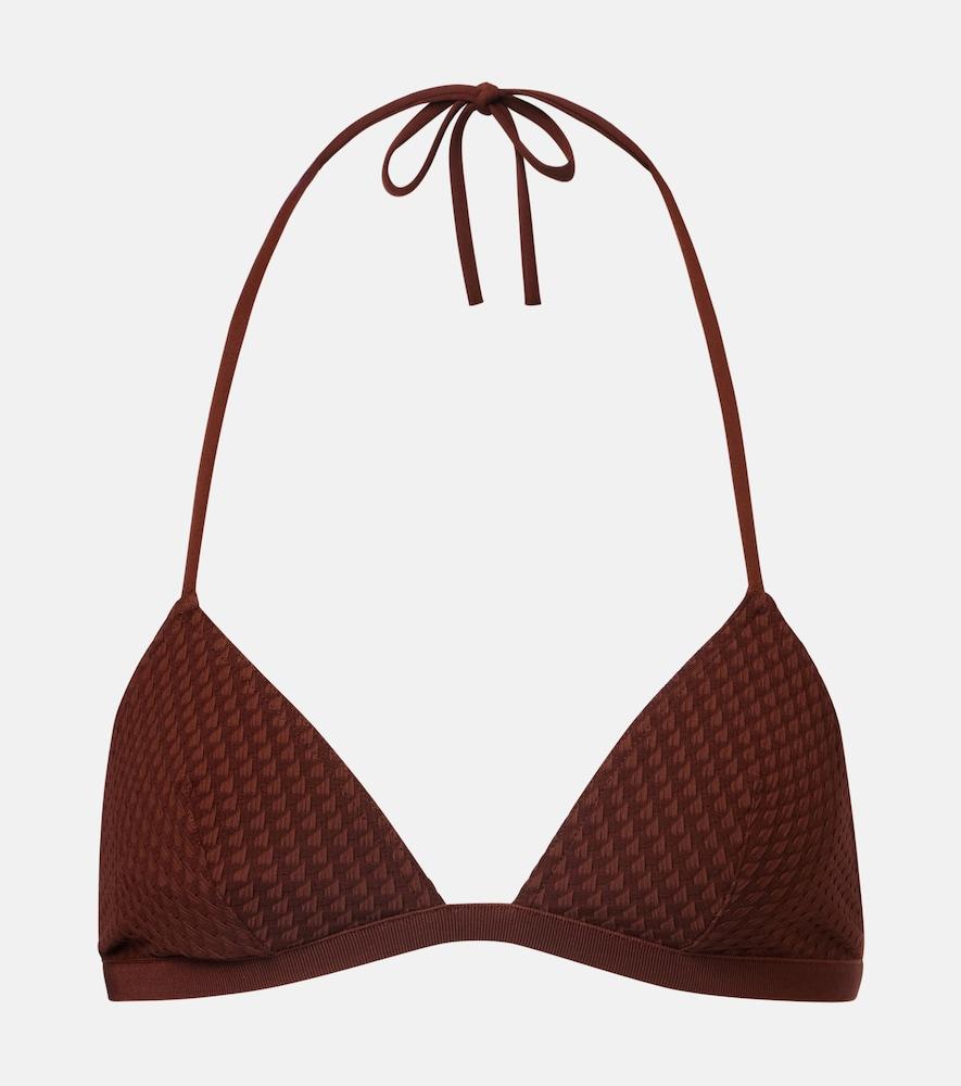 eres extra jacquard bikini top