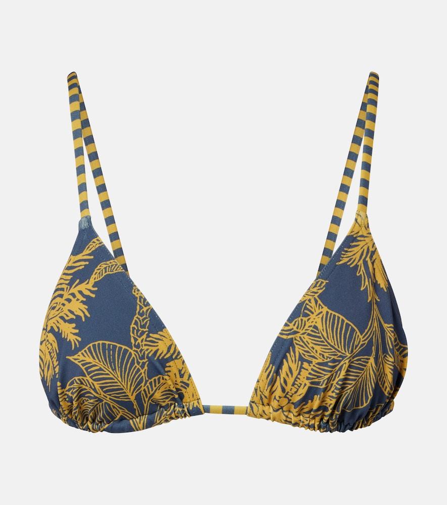 eres hamac printed bikini top