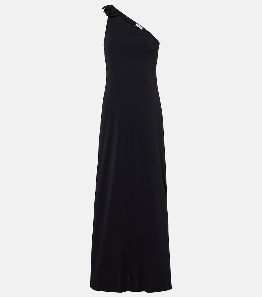 eres miss bow-detail one-shoulder maxi dress