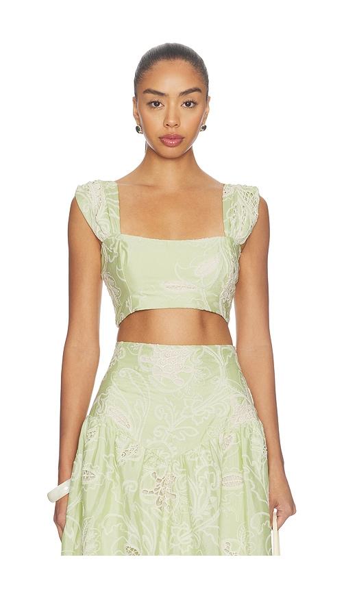 especia margarita crop top in green. - size l (also in xs, s, m)