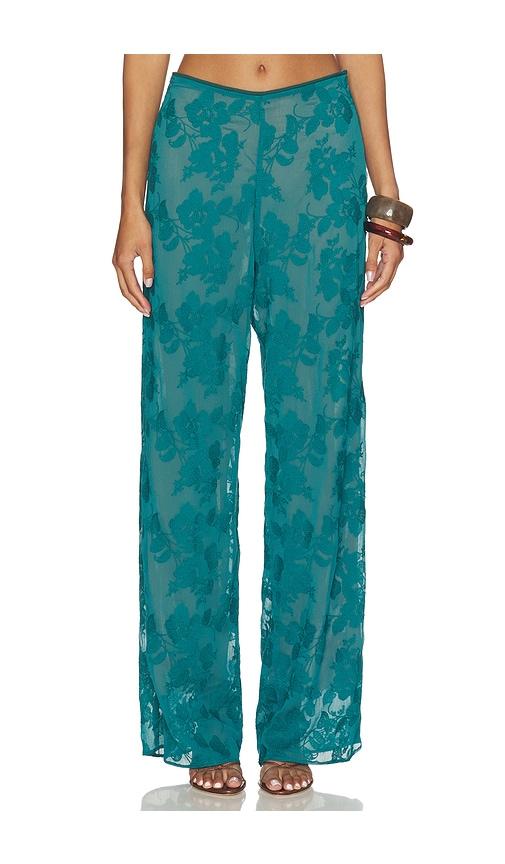 especia sophie maxi pants in teal. - size l (also in xs, s, m)