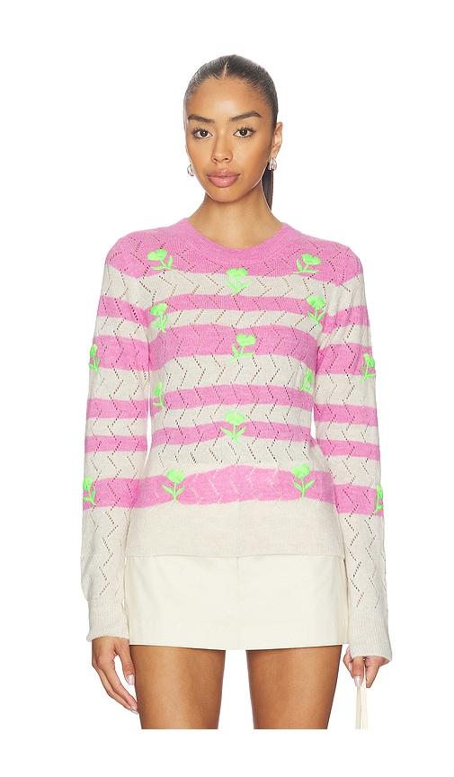 essentiel antwerp jivine knit pullover in pink. - size xl (also in xs)