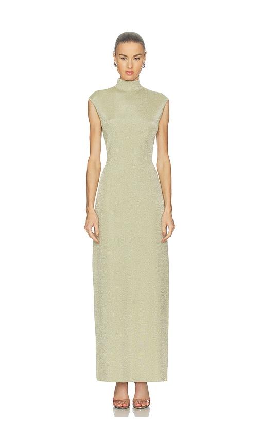 et ochs clare knit dress in green. - size m (also in xs, s)
