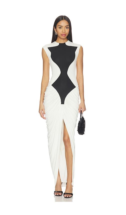 et ochs dion dress in black,white. - size 0 (also in 2, 4, 6, 8)