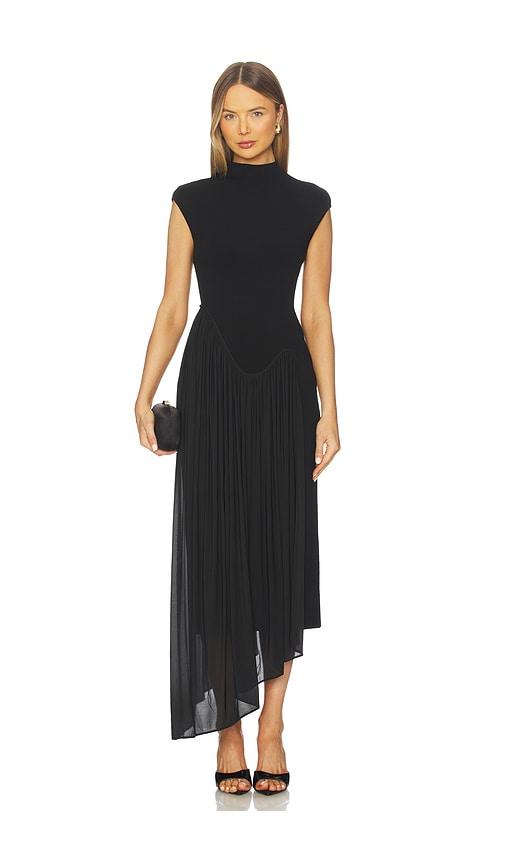et ochs francis knit combo midi dress in black. - size s (also in xs)