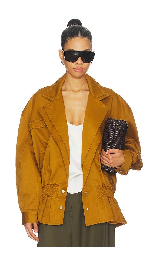 et ochs hiram twill jacket in brown. - size l (also in s, m)