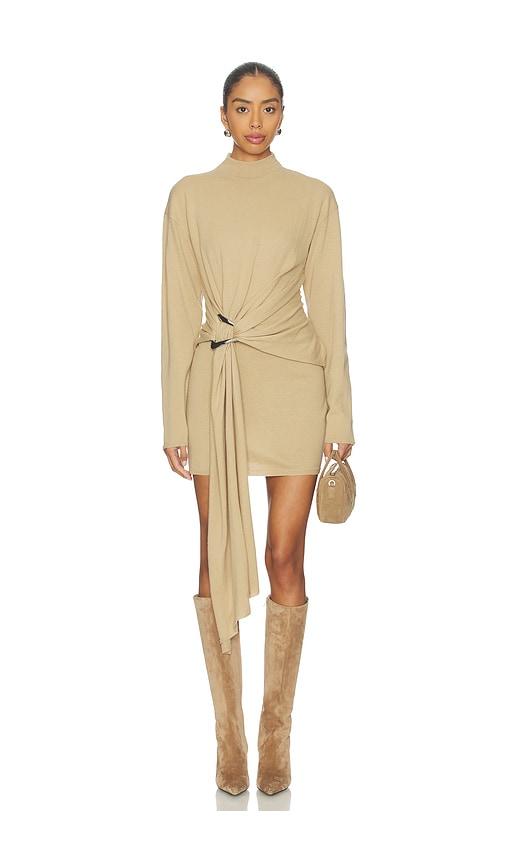 et ochs poala knit dress in nude. - size m (also in xs)