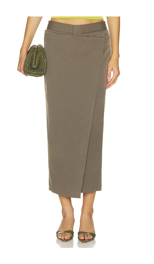 et ochs simon suiting skirt in brown. - size 0 (also in 2, 4, 6, 8, 10)