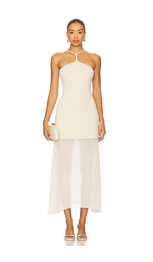 et ochs veta knit dress in beige. - size l (also in m)