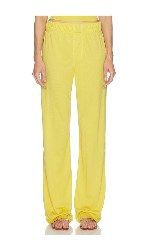 eterne butter lounge pant in mustard. - size l (also in xs)