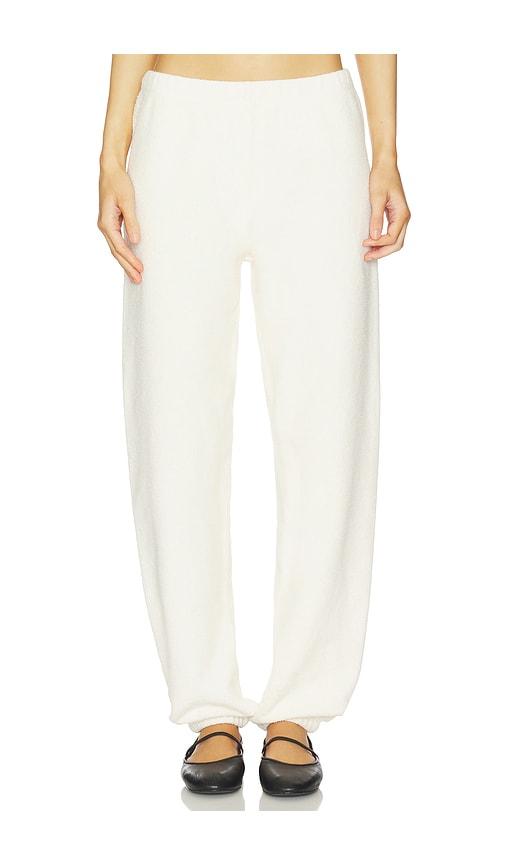 eterne classic reverse french terry sweatpant in cream. - size l (also in m, s, xl, xs)