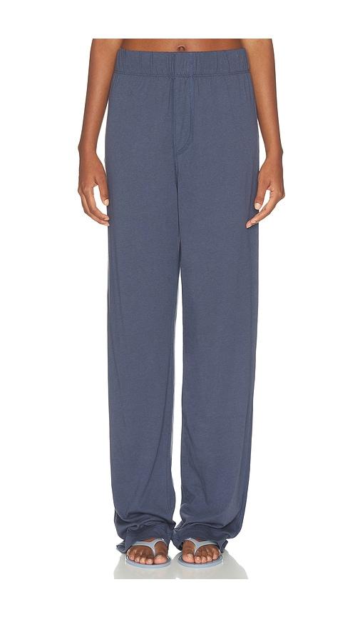 eterne cotton lounge pant in navy. - size m (also in xs, s)