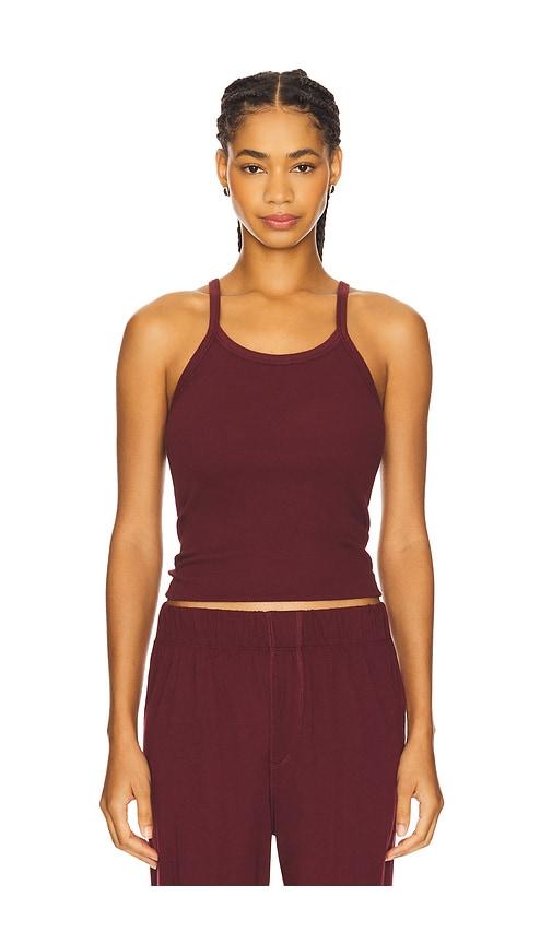 eterne cotton rib tank top in white. - size l (also in xl)