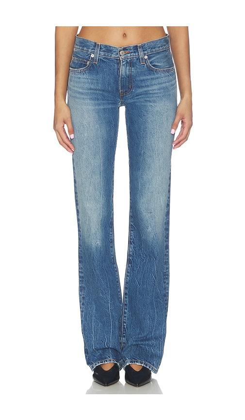 eterne denim low rise bootcut jean in blue. - size 28 (also in 29)
