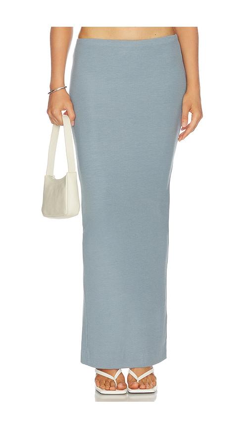 eterne emma skirt in slate. - size l (also in s, xs)
