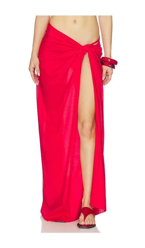 eterne esme maxi sarong in red.