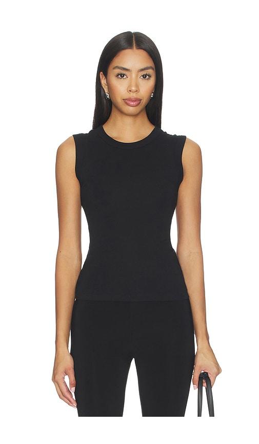 eterne fitted muscle tank in black. - size s (also in xs)
