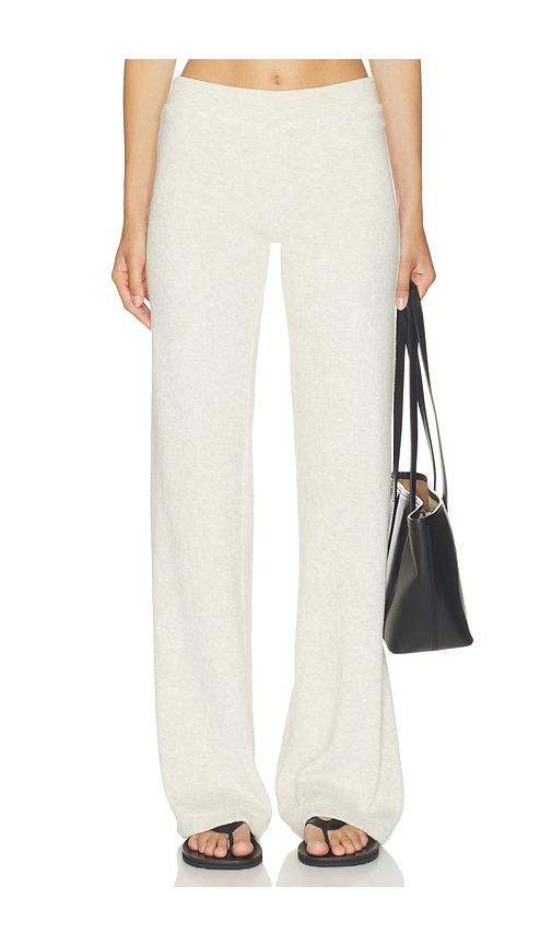 eterne low rise lounge pant in light grey. - size l (also in s, m, xl)