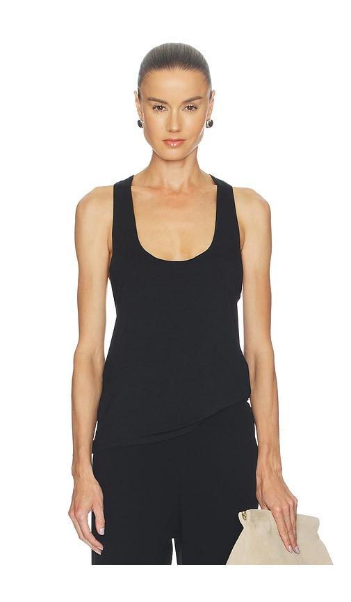 eterne soft jersey hedi top in black. - size l (also in m, xl)
