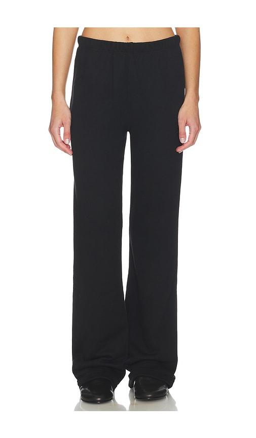 eterne straight leg sweatpant in black. - size m (also in s)
