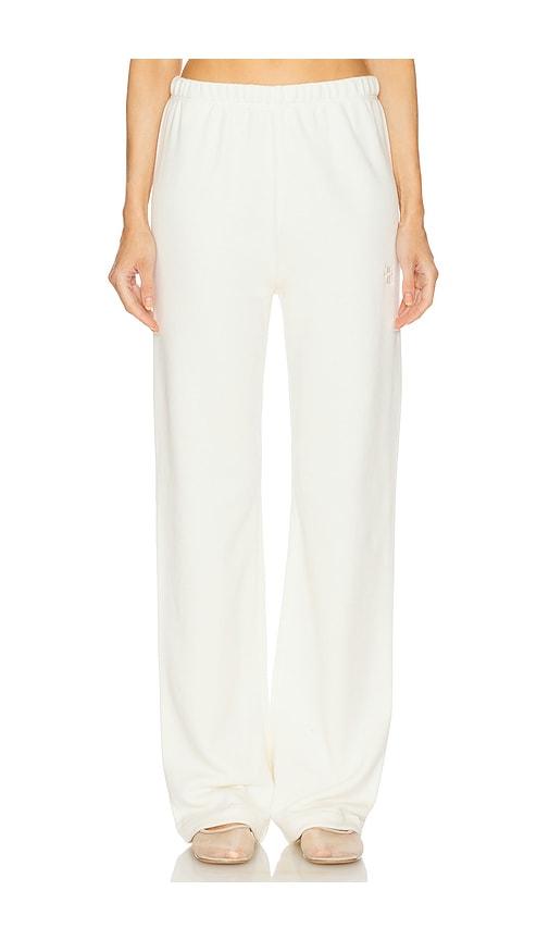 eterne straight leg sweatpant in cream. - size l (also in s, xs, m, xl)