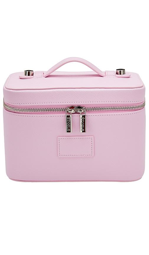 etoile collective mini vanity case in lavender pink.