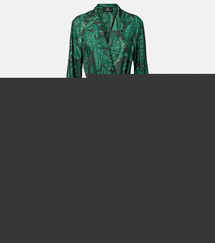 etro belted midi dress