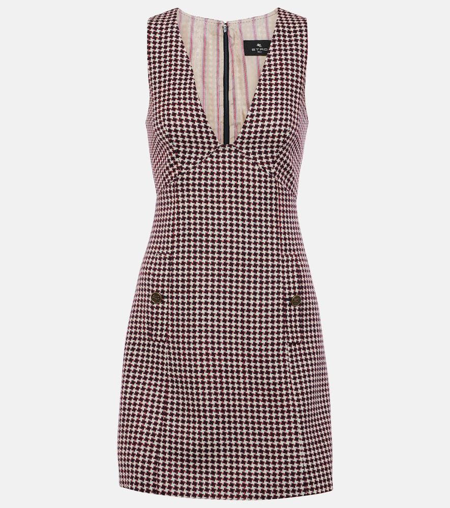 etro checked minidress