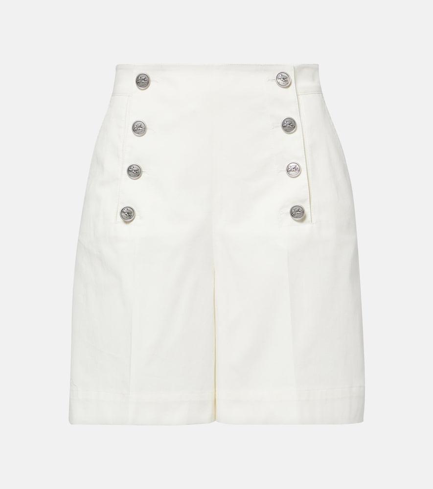 etro cotton-blend shorts