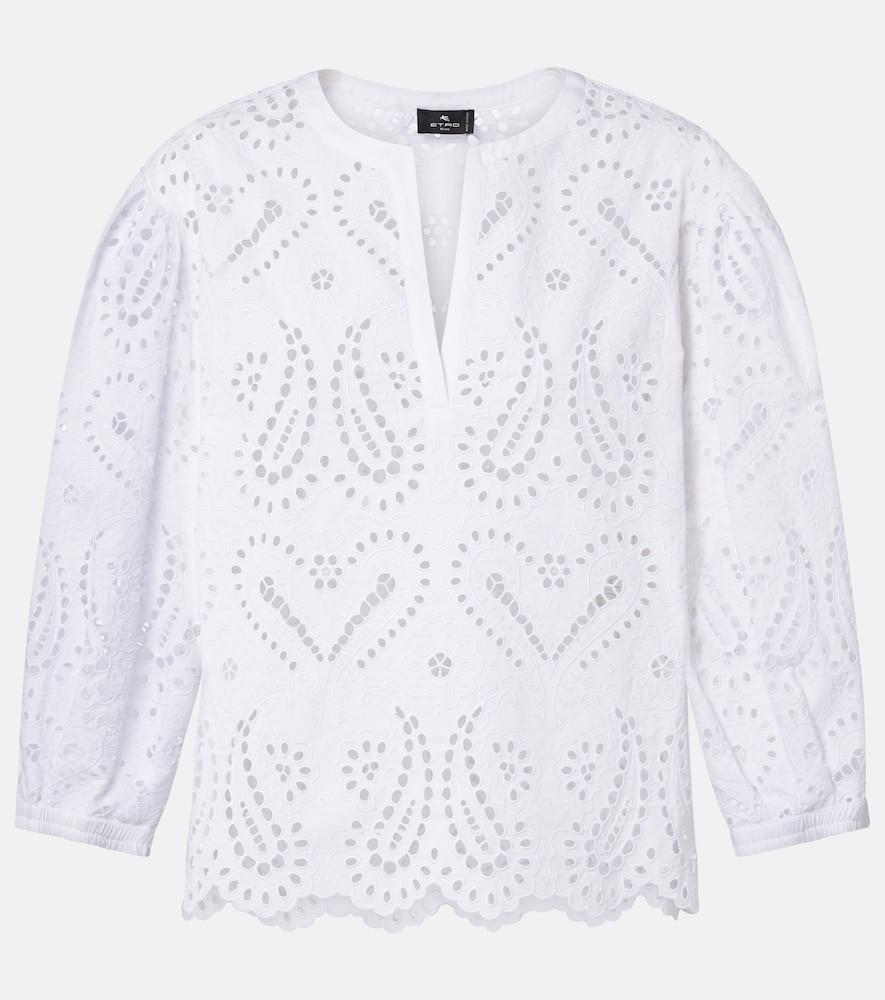 etro cotton-blend top