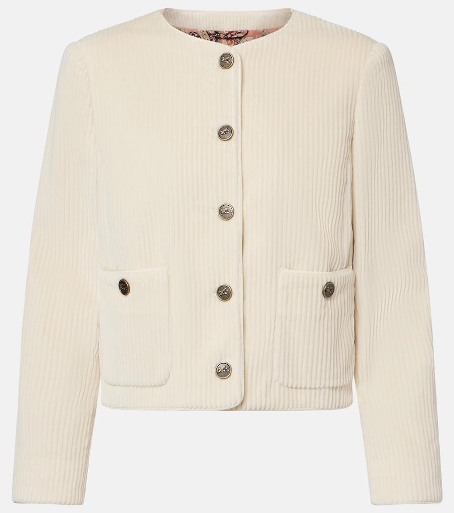 etro cotton corduroy jacket