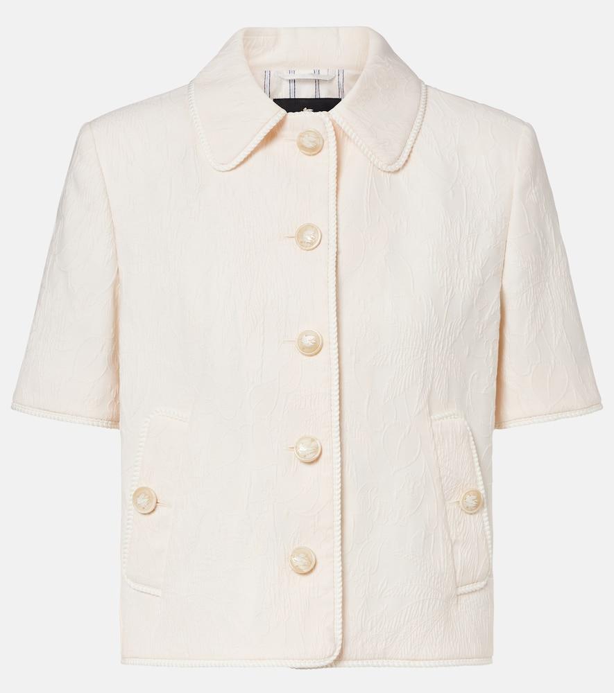 etro cottton-blend jacquard jacket