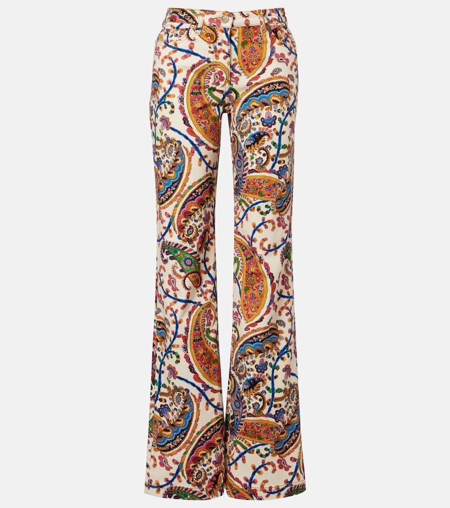 etro high-rise bootcut jeans