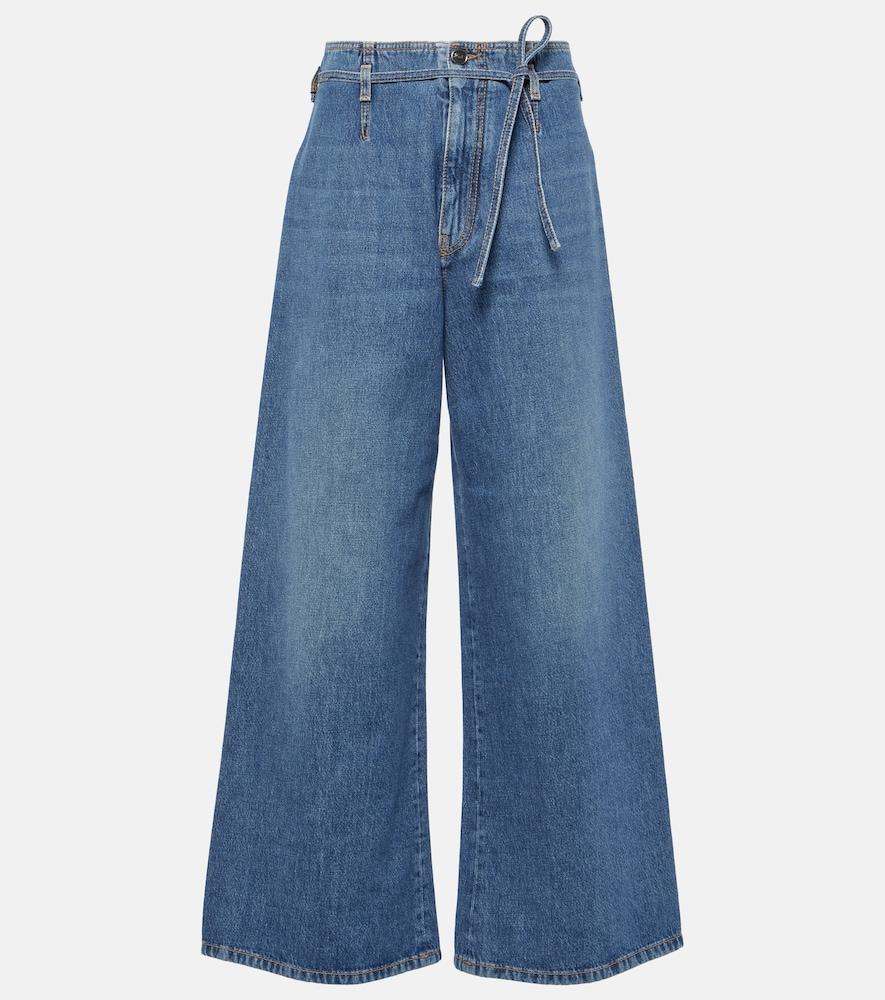 etro high-rise wide-leg jeans