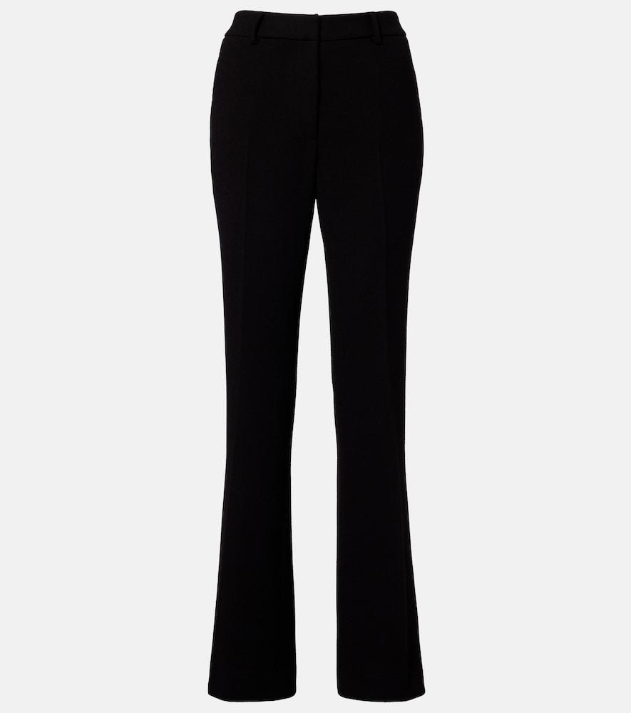 etro high-rise wool flared pants