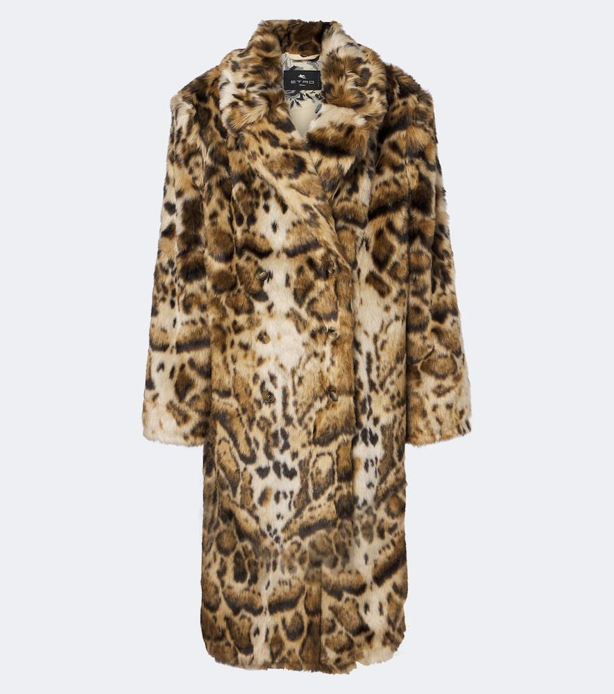 etro leopard-print coat