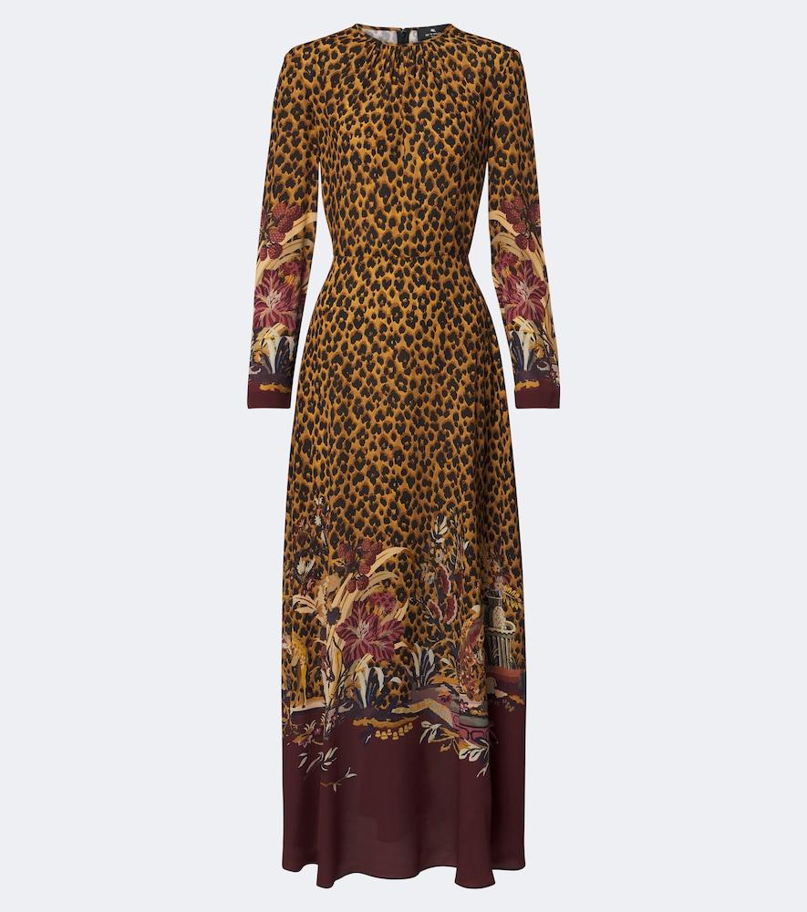 etro leopard-print maxi dress